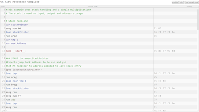 CR RISC Compiler preview